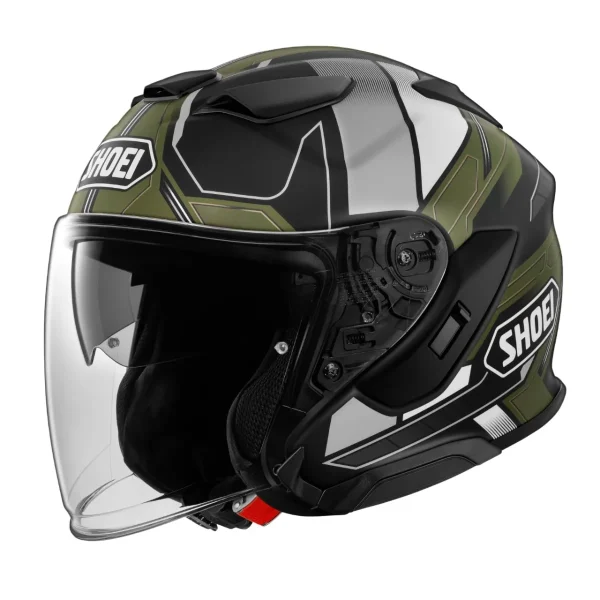 קסדת 3/4 שואי קרוז 3 ירוק/ שחור/ לבן - SHOEI J-CRUISE III WHIZZY TC-11