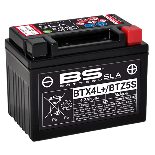 מצבר BS BATTERY - SLA BTZ5S / BTX4L (FA) (אחריות לשנה)