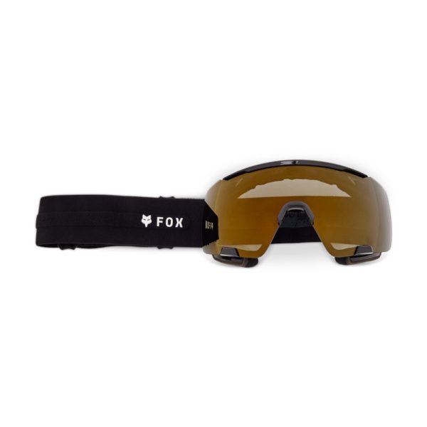 משקפי אבק לאופניים פוקס שחור / עדשה כהה זהב - FOX PUREVUE GOGGLES V25