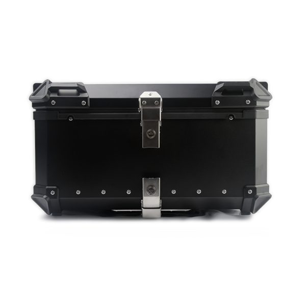 ארגז אלומיניום מרופד לאופנוע 65 ליטר שחור - GUARDTEK BOX ALUMINUM 65L BLACK