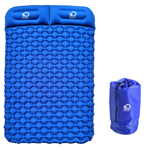 מזרן קמפינג זוגי עם מפוח רגלי מובנה דיסקברי - DISCOVERY DS 330 DUO