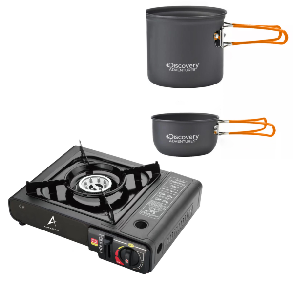 ערכת בישול וגזיה משפחתית דיסקברי - DISCOVERY COFFEE SET