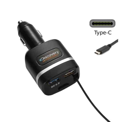 מטען רכב נגלל Type-C אקו - DISCOVREY DS 12630
