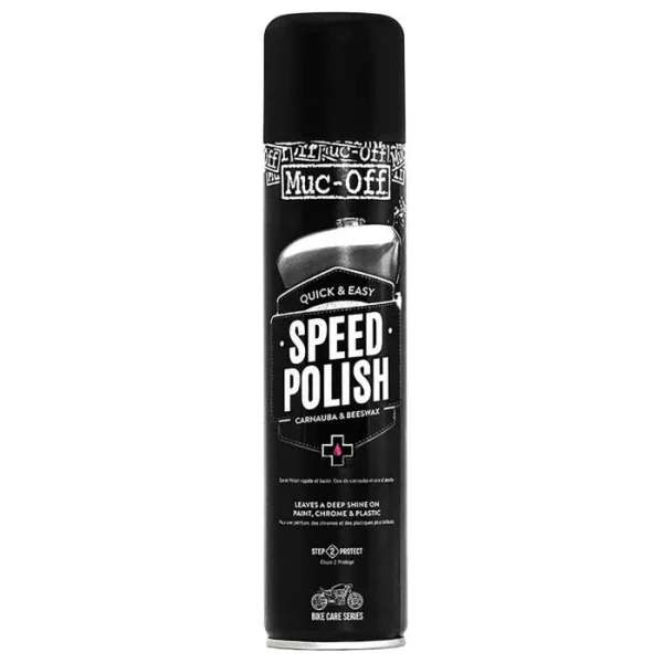 תרסיס פוליש ווקס מהיר מאק אוף בנפח 400 מ״ל - MUC-OFF MOTORCYCLE SPEED POLISH