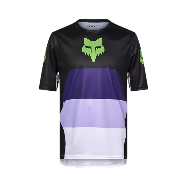 חולצת אופניים קצרה פוקס שחור/ סגול - FOX RANGER SS JERSEY GRID V25