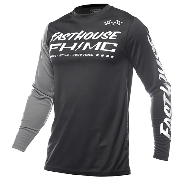 חולצת רכיבה פסטהאוס שחור/ אפור – FASTHOUSE CARBON METHOD LS JERSEY BLACK/ GRAY
