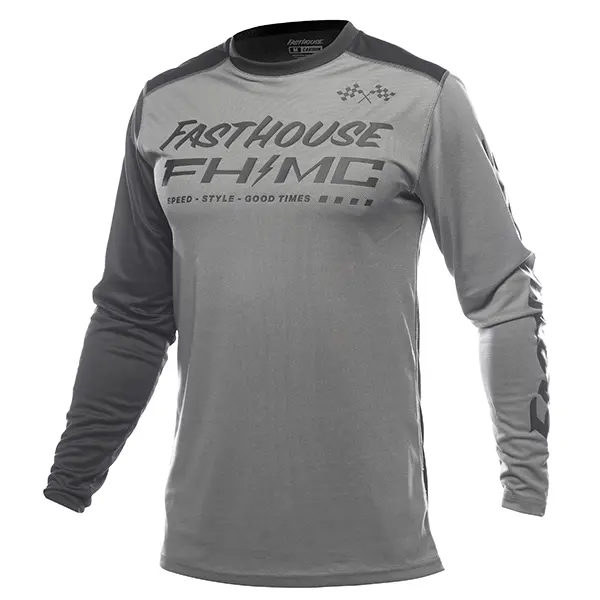 חולצת רכיבה פסטהאוס אפור/ שחור – FASTHOUSE CARBON METHOD LS JERSEY GRAY/ BLACK