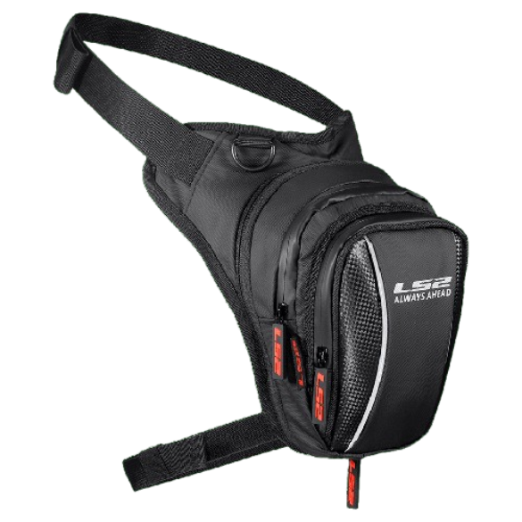 תיק ירך לרכיבה אל אס 2 שחור - LS2 LEG BAG 900D FLIM/ PVC