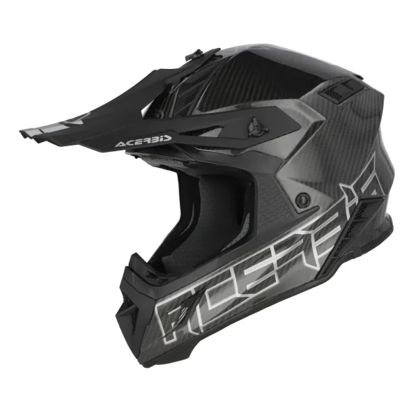 קסדת רכיבה אצ'רביס סטיל קרבון מבריק - ACERBIS STEEL GLOSS CARBON