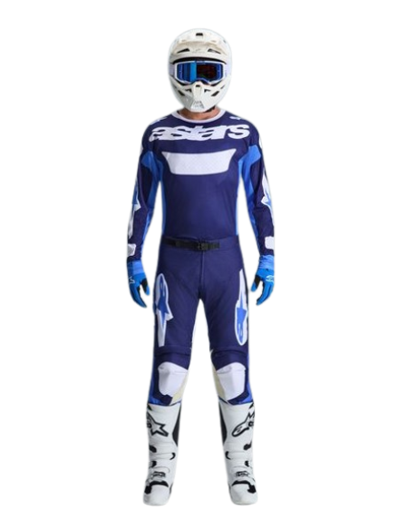 חליפת רכיבה אלפינסטארס כחול/ לבן - ALPINESTARS RACER AIR RIWAY 2026
