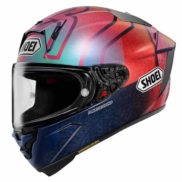 קסדה מלאה שואי כחול/ אדום – SHOEI X-SPR PRO MARQUEZ HOLI TC-1