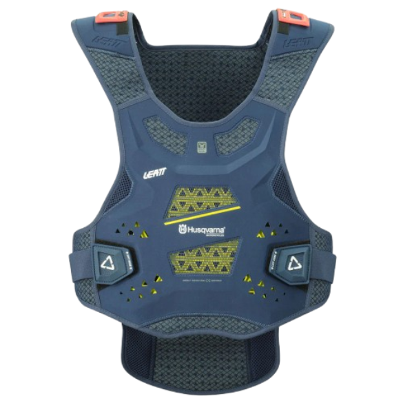 מגן חזה (צבי-צב) ליט הוסקוורנה איירפלקס כחול - LEATT 3DF HUSQVARNA REAFLEX CHEST PROTECTOR