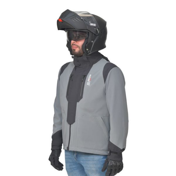 מעיל חורף גברים בלייד אפור אפור/ שחור - BLADE PREMIUM GLAICER WP