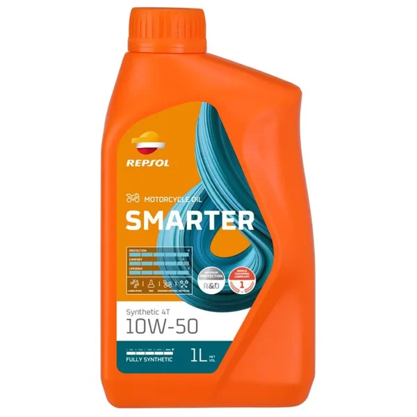 שמן מנוע רפסול סינתטי למנועי 4 פעימות בנפח 1 ליטר - REPSOL SMARTER SPORT 4T 10W50