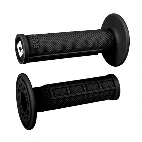 גריפים ללא נעילה לאופנוע שחור - ODI MX 1/2 WAFFLE SINGLE-PLY