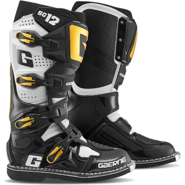 מגפי רכיבה גרנה שחור/ אפור/ זהב - GAERNE SG.12