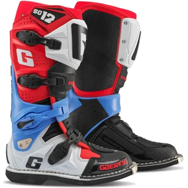 מגפי רכיבה גרנה כחול/ אדום/ שחור - GAERNE SG.12