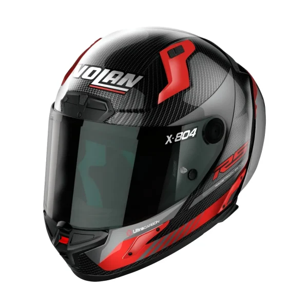 קסדה מלאה נולאן קרבון/ אדום - NOLAN X-804 RS HOT LAP