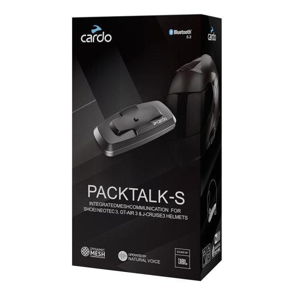 דיבורית בלוטוס לקסדת שואי קארדו - CARDO PACKTALK-S FOR SHOEI HELMET