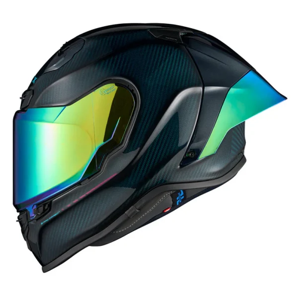 קסדה מלאה נקס קרבון כחול מבריק/ משקף כחול - NEXX HADAL CARBON BLUE X.R3R