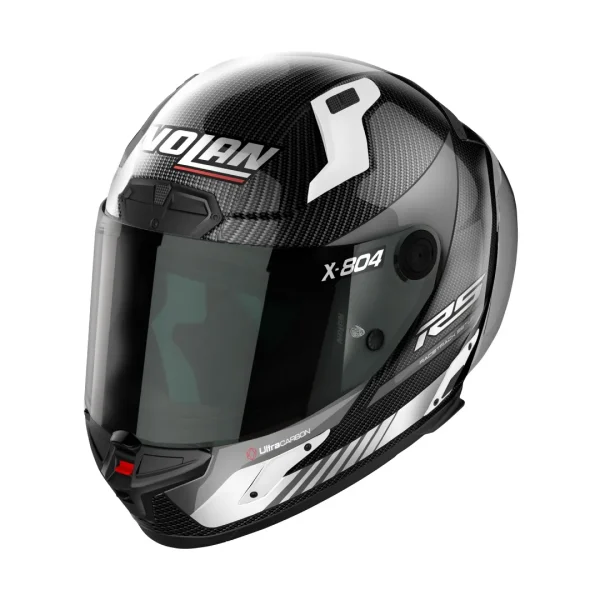 קסדה מלאה נולאן קרבון/ לבן - NOLAN X-804 RS HOT LAP