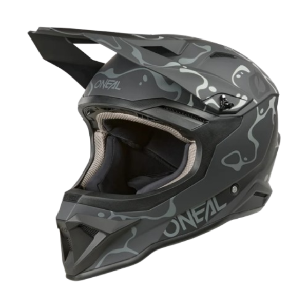 קסדת שטח אוניל שחור/ אפור - ONEAL 1SRS SPLASH BLACK/ GREY V.26