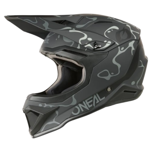 קסדת שטח אוניל שחור/ אפור - ONEAL 1SRS SPLASH BLACK/ GREY V.26