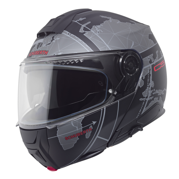 קסדה נפתחת שוברט שחור/ אפור - SCHUBERTH C5 GLOBE BLACK